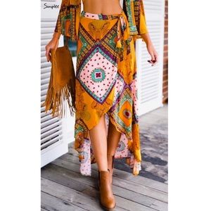 Boho Maxi Skirt